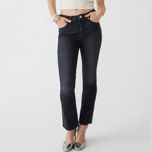 NWT J. Crew 9" Demi-Boot Crop Jeans in Charcoal Wash - Size 26